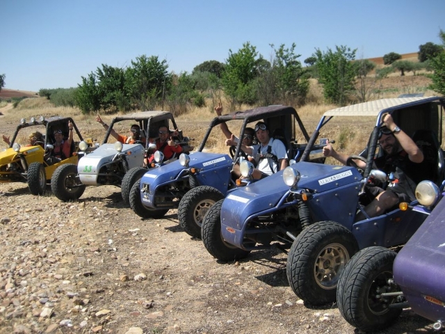  Driving buggies with friends 